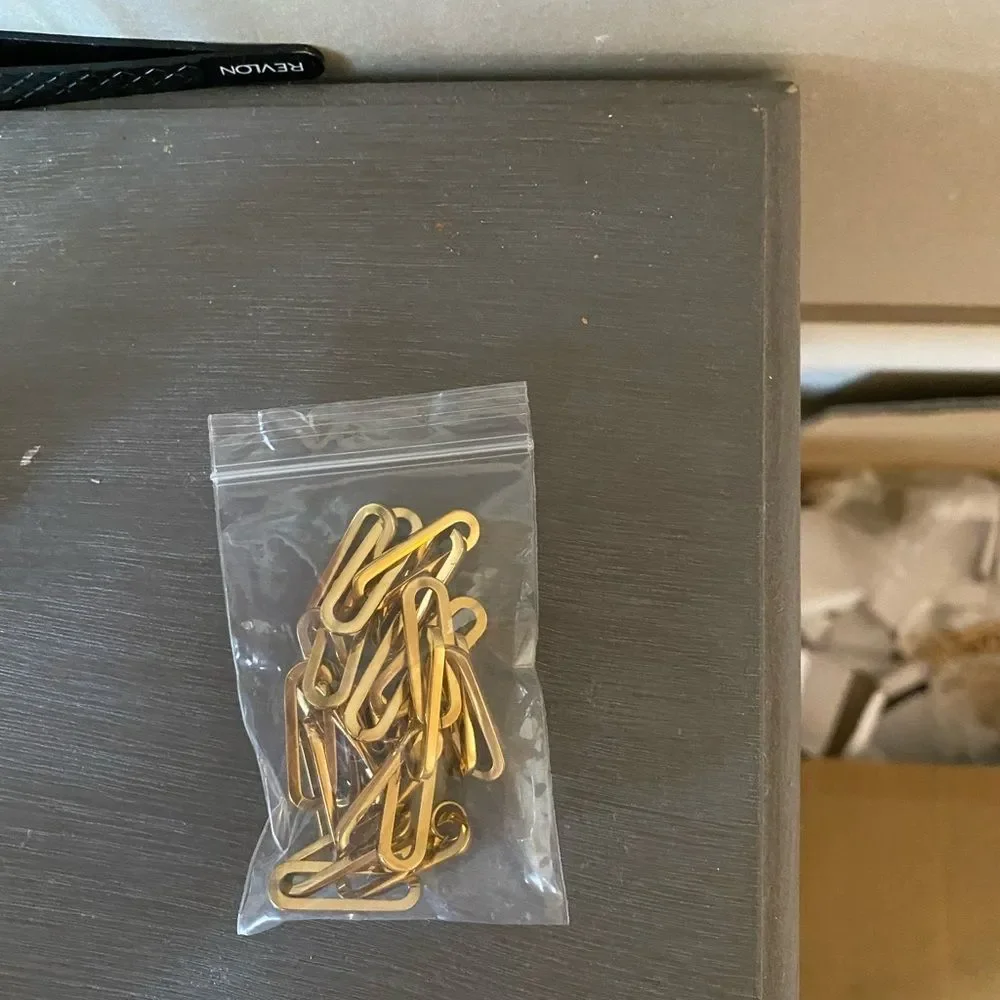 NOA Jewelry 16” 18 KT Gold Plated Paperclip Necklace